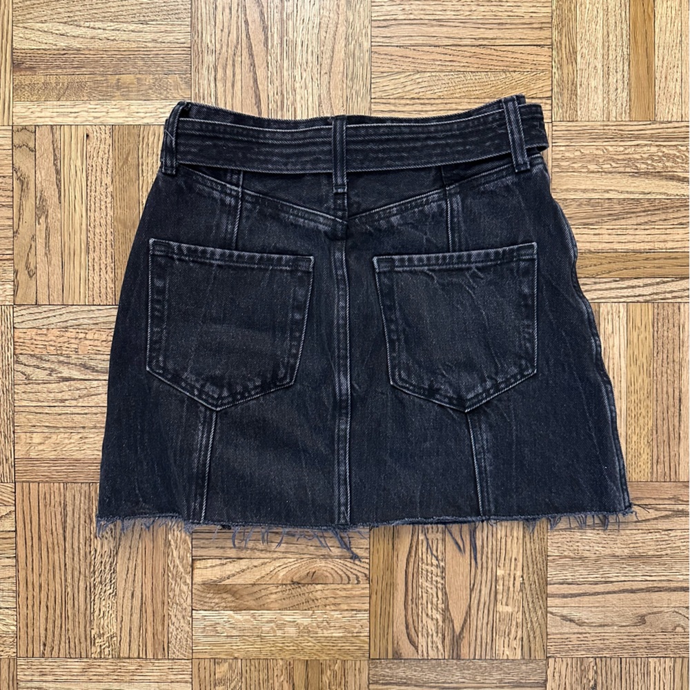 Abercrombie & Fitch Dark Grey Denim Skirt - Picture 2 of 3